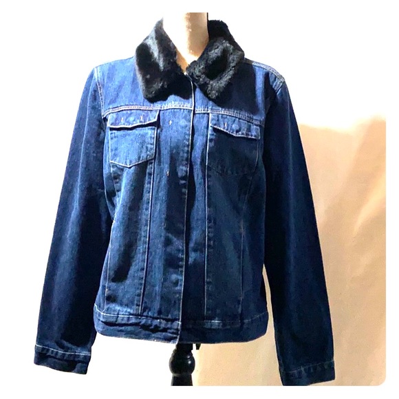Villager By Liz Calbrone Jackets & Blazers - Villager By Liz Claiborne Denim Jacket L